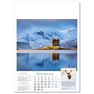 Additional Image 1 - a calendar with a picture of a building and a reflection of a lake