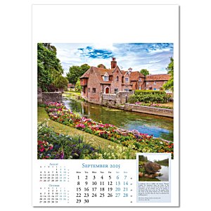 Additional Image 4 - a calendar with a picture of a house and a pond