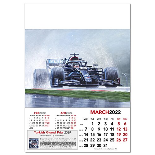 Additional Image 5 - a calendar with a picture of a race car