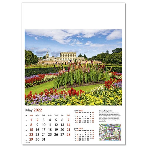 Additional Image 4 - a calendar with a picture of a garden