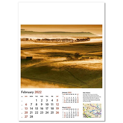 Additional Image 9 - a calendar with a picture of a landscape