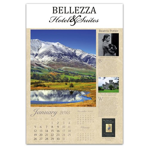 Additional Image 1 - a calendar with a picture of a mountain