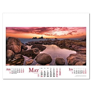 Additional Image 8 - a calendar with a picture of a sunset