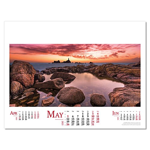 Additional Image 8 - a calendar with a picture of a sunset