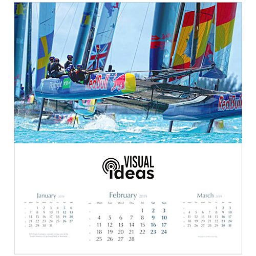 Additional Image 1 - a calendar with a picture of sailboats