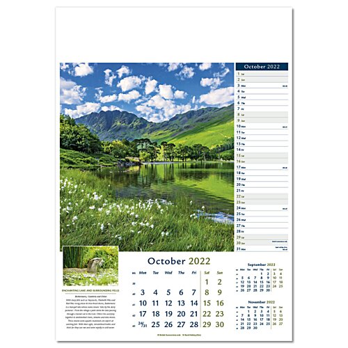 Additional Image 2 - a calendar with a picture of a landscape