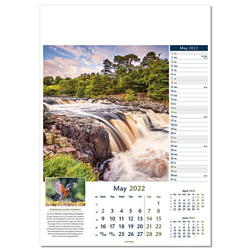 Additional Image 4 - a calendar with a picture of a waterfall