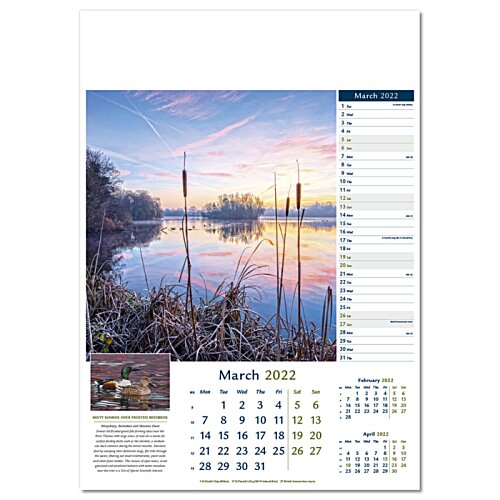 Additional Image 5 - a calendar with a picture of a lake