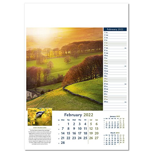 Additional Image 9 - a calendar with a picture of a landscape