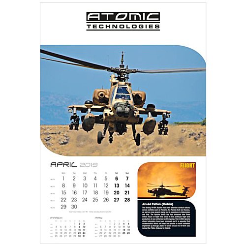 Additional Image 1 - a calendar with a helicopter