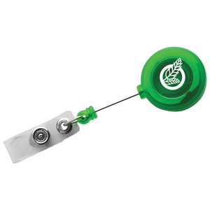 Additional Image 4 - a green and white badge holder