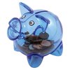 Additional Thumbnail Image 1 - a blue piggy bank with coins in it