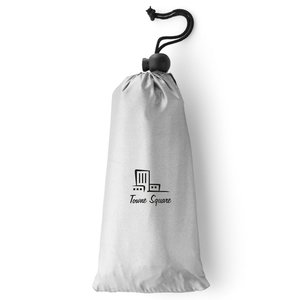 Additional Image 1 - a clear plastic bag with a black hook