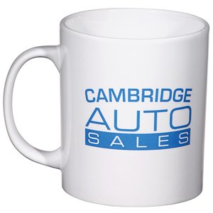 Additional Image 1 - a white mug with blue text