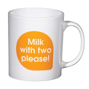 Additional Image 6 - a white mug with orange label