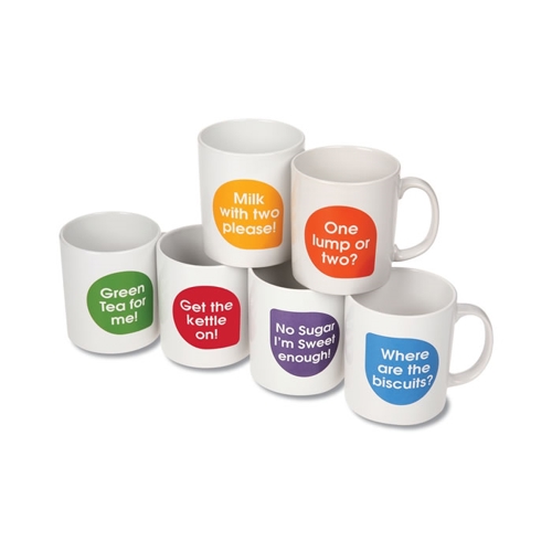 Additional Image 1 - a group of colorful mugs