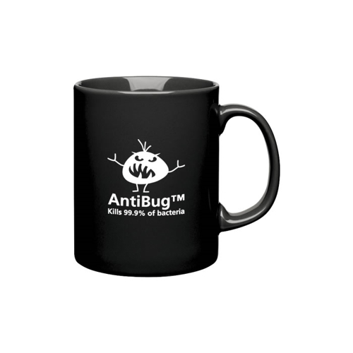 Additional Image 2 - a black mug with white text