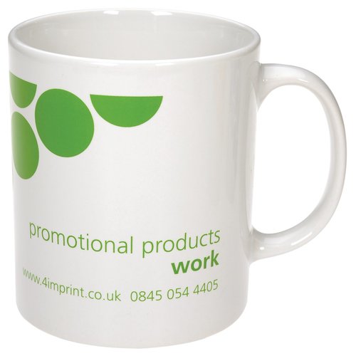 Additional Image 1 - a white mug with green design