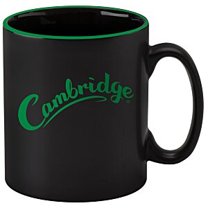 Additional Image 1 - a black mug with green writing