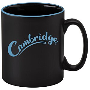 Additional Image 2 - a black mug with blue text