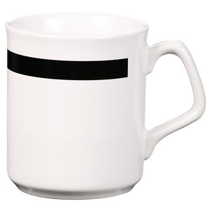 Additional Image 3 - a white mug with a black stripe
