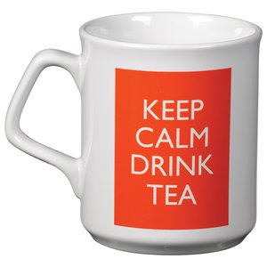 Additional Image 1 - a white mug with a red label