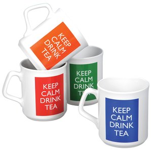 Additional Image 2 - a group of mugs with different colored labels