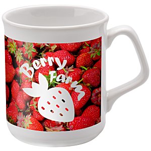Additional Image 1 - a white mug with a picture of strawberries