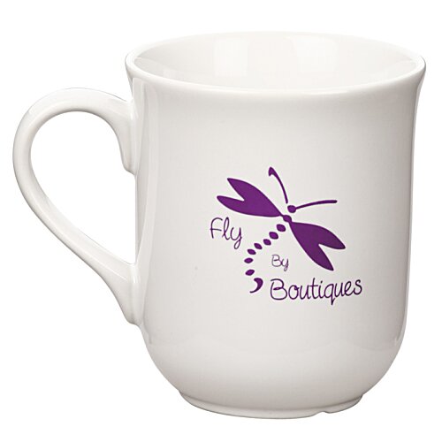 Additional Image 1 - a white mug with purple dragonfly on it