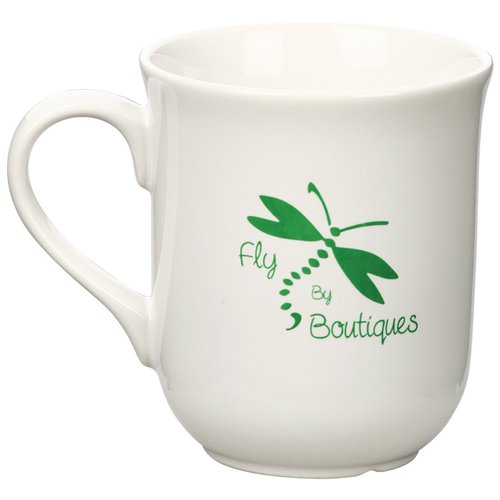 Additional Image 2 - a white mug with a green dragonfly on it