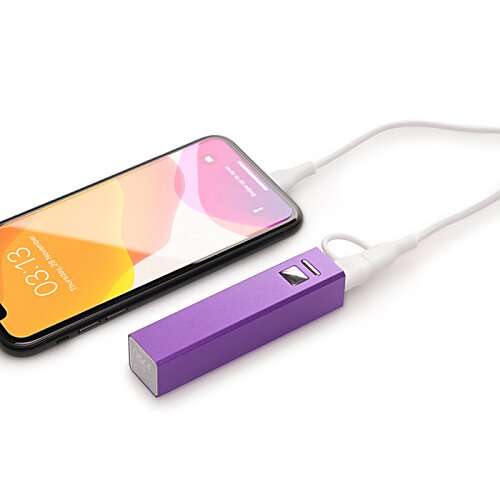 Additional Image 5 - a purple and yellow cell phone with a purple rectangle