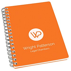 Additional Image 10 - an orange spiral bound notebook