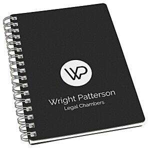 Additional Image 4 - a black notebook with a white logo