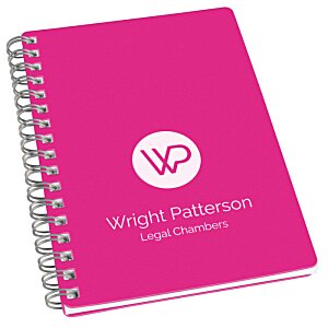 Additional Image 9 - a pink notebook with a logo