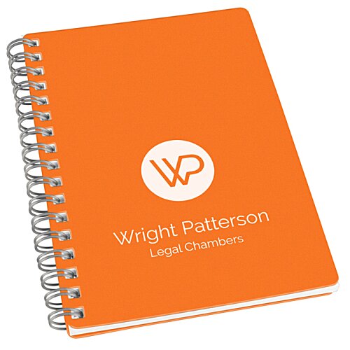 Additional Image 10 - an orange spiral bound notebook