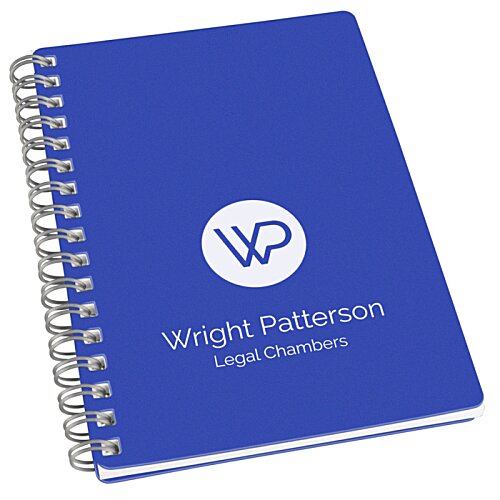 Additional Image 3 - a blue notebook with a logo