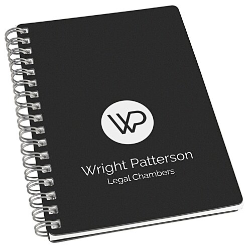 Additional Image 4 - a black notebook with a white logo