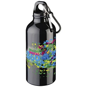 Additional Image 2 - a black water bottle with a colorful design