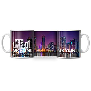 Additional Image 4 - a group of mugs with a cityscape image