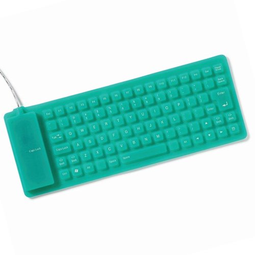 Additional Image 1 - a green keyboard with a wire
