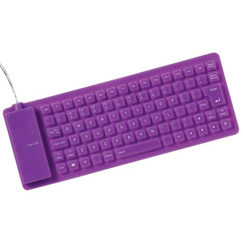 Additional Image 7 - a purple keyboard with a cord