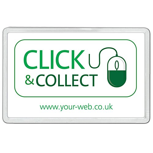 Additional Image 1 - a white rectangular sign with green text