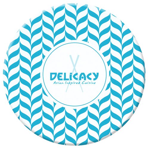 Additional Image 2 - a blue and white plate