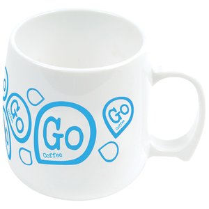 Additional Image 5 - a white mug with blue writing on it