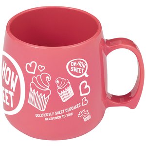 Additional Image 6 - a red mug with white designs