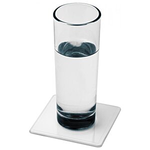 Additional Image 1 - a glass of water on a square plate