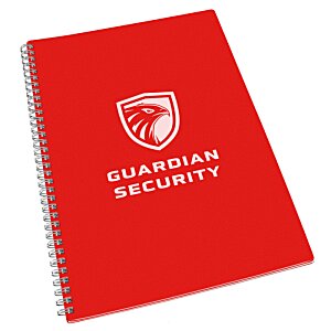 Additional Image 10 - a red notebook with white text