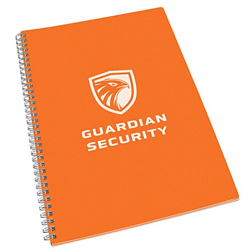Additional Image 8 - an orange notebook with white text