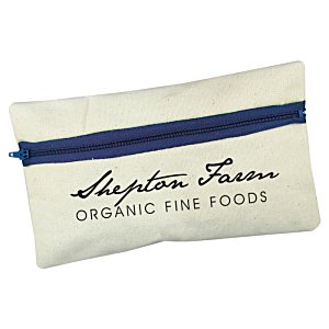 Additional Image 1 - a white and blue pouch with black text