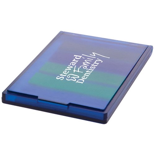 Additional Image 1 - a blue rectangular object with a green and white logo